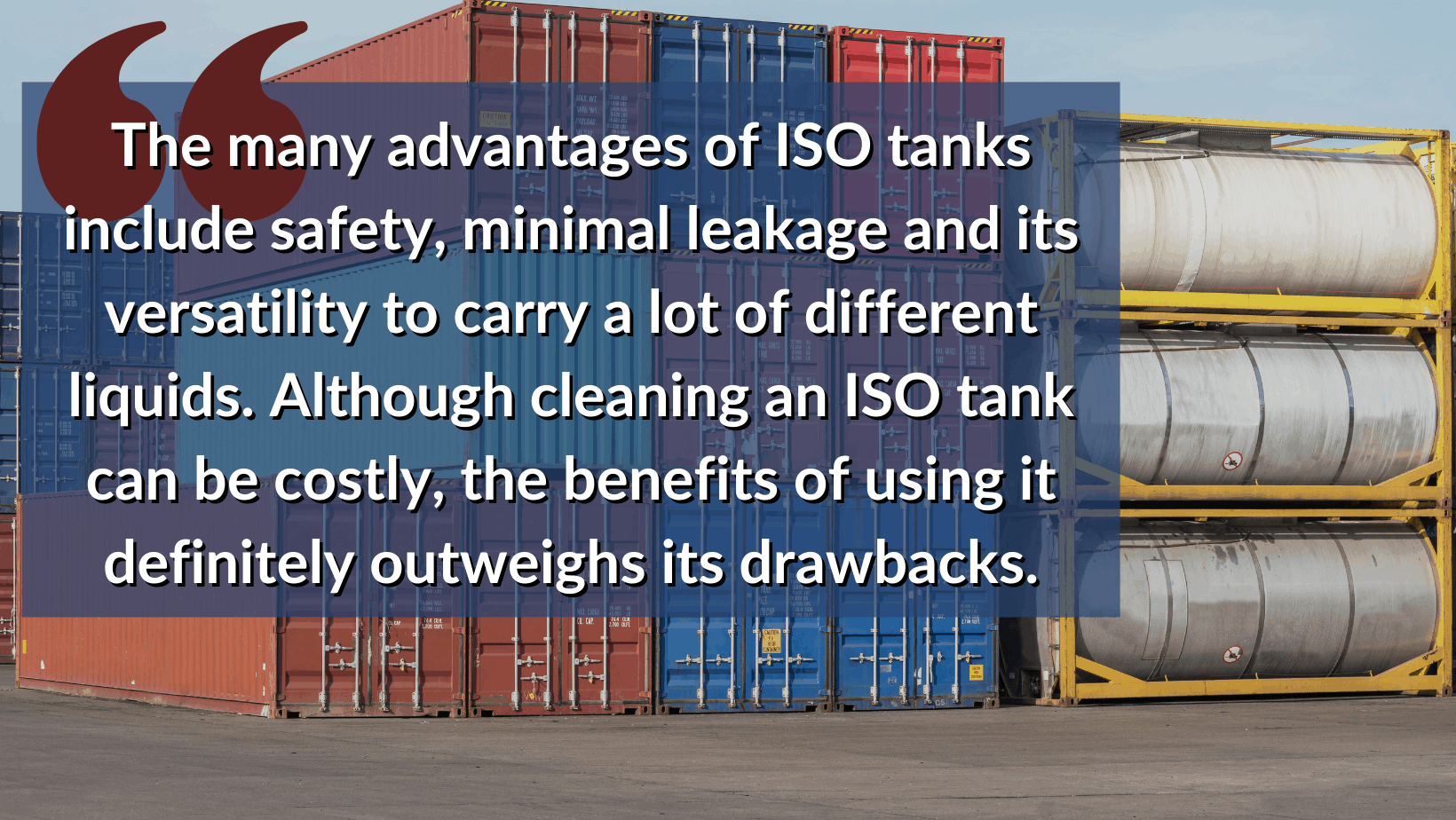 Benefits of Iso Tank Containers for Liquid Items